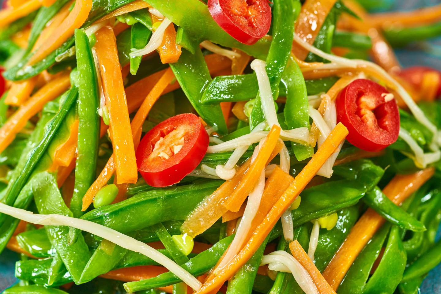 Enoki Mushrooms Snow Peas StirFry Cuisine Reinvented